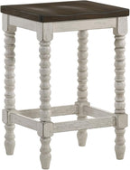 Furniture of America Lakeport Farmhouse Backless Wood 24 in. Counter Height - Image 6