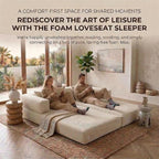 78" 4-in-1 Convertible Sofa Bed, Boneless Corduroy Sleeper Couch - Image 5