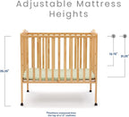 Delta Children Folding Portable Mini Baby Crib - Image 7