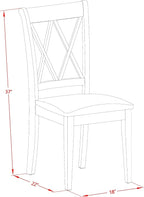 East West Furniture CLC-BLK-C Clarksville Dining Room Chairs - Image 3