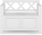 SIMPLIHOME Amherst Entryway Storage Bench - Image 5