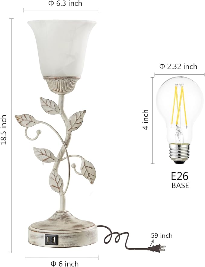 Set of 2 Rustic Touch Table Lamps - Image 6