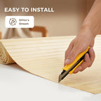 OUZUGIE 1 Pack 96x48 Inch Natural Bamboo Wall Panel – Raw Pole Wrap Paneling - Image 6
