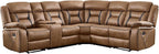 EBELLO Faux Leather Reclining Sectional Sofa Set - Image 8