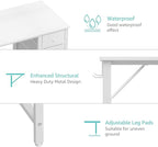 Lufeiya White Computer Desk - Image 7