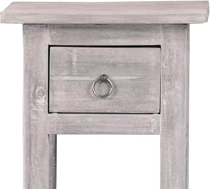 Sunset Trading Shabby Chic Cottage Accent Table, Distressed Light Gray - Image 6