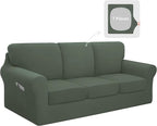 Easy-Going 7 Pieces Stretch Couch Cover Washable Sofa Cover Set by Easy-Going