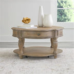 Liberty Furniture Magnolia Manor Living Room Round Cocktail Table Traditional by LibertyFurniture