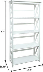 Montego 5-Shelf Bookcase - Image 7