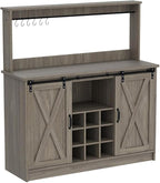 4ever2buy Farmhouse Coffee Bar Cabinet - Image 4
