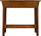Leick Home Mission Console Table, Solid Wood, 1 Storage Drawer, Bottom Display - Image 6