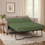 Sleeper Sofa Bed Sheet, 100% Cotton 400 Thread Count, 4 Piece Set, Deep Pocket - Image 3
