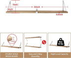 Austin yan Floating Bookshelf ，33inch, Wall Mounted Shelves - Image 3