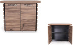87" Wood Office Furniture Set of 4pcs | Executive Desk w/Leather Pad | Large - Image 5