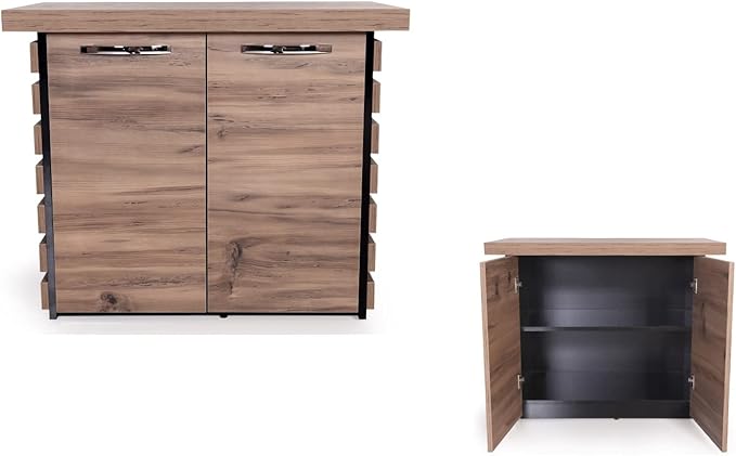 87" Wood Office Furniture Set of 4pcs | Executive Desk w/Leather Pad | Large - Image 5