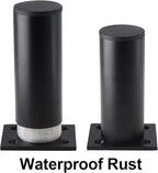 Set of 4 Furniture Legs 4 Inch, Adjustable Aluminum Alloy Cabinet Legs - Image 4