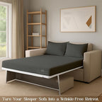 Sleeper Sofa Bed Sheet, 100% Cotton 400 Thread Count, 4 Piece Set, Deep Pocket - Image 8