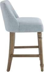 Martha Stewart Delaney Upholstered Mid-Century Modern Counter Stool - Image 5
