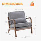 DUMOS Mid Century Modern Chair, Accent Chair - Image 2