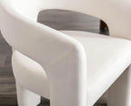 VESCASA Velvet Barrel Dining Chair - Image 8