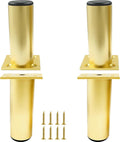 Set of 4 Aluminum Alloy Furniture Legs 4.7 Inch Height, 1.5 Inch Diameter by Kyuionty
