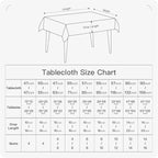 BALCONY & FALCON Rectangle Tablecloth Washable Wrinkle Resistant and Water - Image 6
