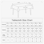 BALCONY & FALCON Rectangle Tablecloth Washable Wrinkle Resistant and Water - Image 6