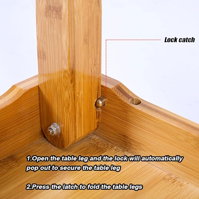 Foldable Bamboo Table, Japanese-Style Household Square Low, Computer Table - Image 6
