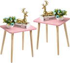 FORAOFUR Side Table Set of 2, Modern Side Table Accent Tables by FORAOFUR