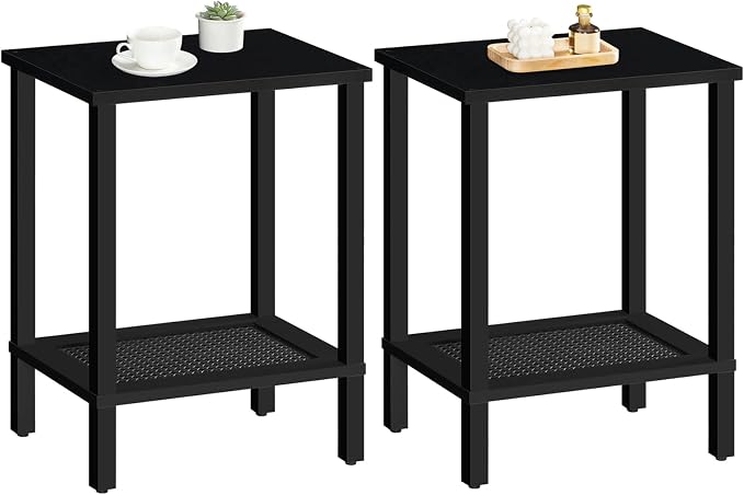 HOOBRO End Tables Set of 2, Small Side Tables by HOOBRO