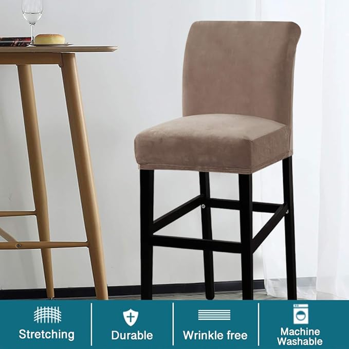 Turquoize Bar Stool Covers 4 Pack Bar Stool Covers - Image 2