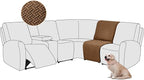 ALIECOM 100% Waterproof Recliner Sectional Couch Covers L Shape Stretch Corner by ALIECOM