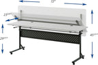 Lorell Shift 2.0 Flip & Nesting Mobile Table - Image 3