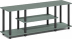Furinno Turn-N-Tube TV Stand, 3-Tier Open Frame Rectangular Entertainment Center - Image 5