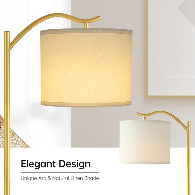 BoostArea Floor Lamp for Living Room, LED Arched Standing Lamp, Tall Modern - Image 4