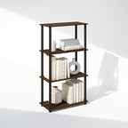 Furinno Turn-N-Tube Book Shelf, 4-Tier Bookshelf, Bookcase by Furinno-FitsYourSpaceFitsYourBudget