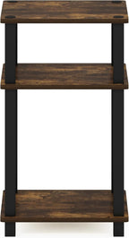 Furinno JUST Side Table, 3-Tier Open Shelf End Table, Toolless Assembly Night - Image 6