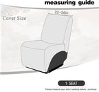 ALIECOM 100% Waterproof Recliner Sectional Couch Covers L Shape Stretch Corner - Image 3