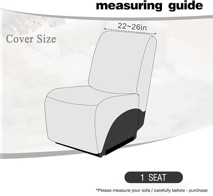 ALIECOM 100% Waterproof Recliner Sectional Couch Covers L Shape Stretch Corner - Image 3