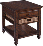 Magnussen T3521 Cottage Lane Casual Distressed Coffee Rectangular End Table - Image 2