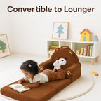 MOONBEEKI 2-in-1 Foldable Toddler Couch, Soft Sherpa Fabric - Image 4