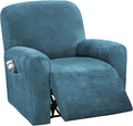 H.VERSAILTEX Velvet Stretch Recliner Couch Covers 4-Pieces Style Recliner Chair by HVERSAILTEX