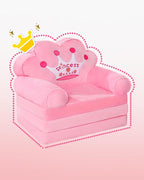 MOONBEEKI Kids Couch Fold Out, Foldable Princess Chair - Image 6