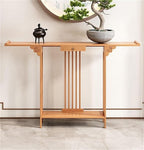 Natural Bamboo Console Table by Unknown