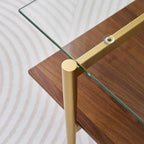LumFurn Rectangle Coffee Table, Mid-Century Modern Design, L41 W21 x H17 - Image 6