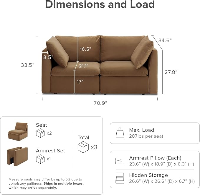 mopio Oversized Modular Sectional Sofa - Image 2