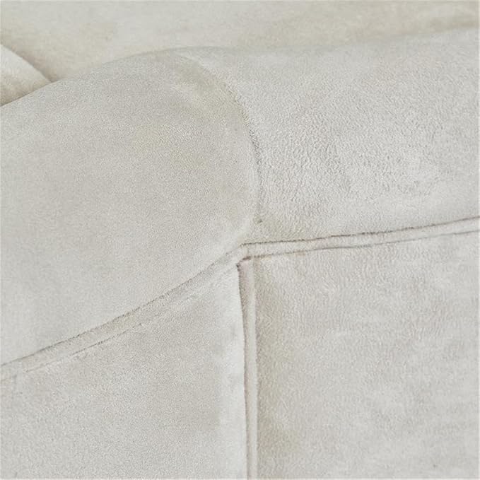 MICHAEL AMINI Malibu Crest Faux-Suede Cocktail Ottoman - Image 6