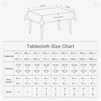 BALCONY & FALCON Rectangle Tablecloth Washable Wrinkle Resistant and Water - Image 2