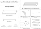 RYOFOBETTO Pink and White Floating Shelves, Kawaii Room Decor Wall Shelves - Image 7