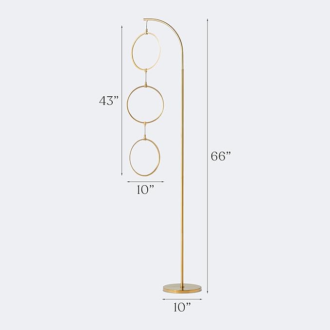 Brightech Nova 74 in. Antique Brass Industrial 3-Light LED Energy Efficient - Image 7